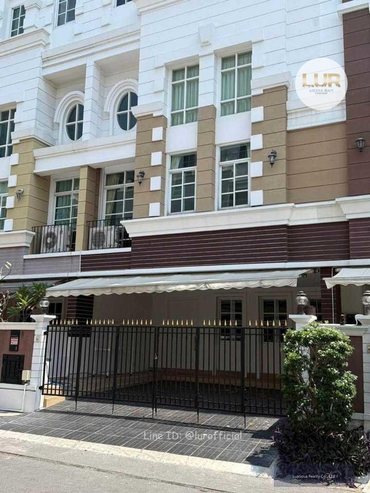 🌸ให้เช่าบ้านทาวน์โฮม หมู่บ้านพลัสซิตี้พาร์ค สุขุมวิท101/1 🌸 บ้านทาวน์โฮม 4 ชั้น 3 ห้องนอน 4 ห้องน้ำ