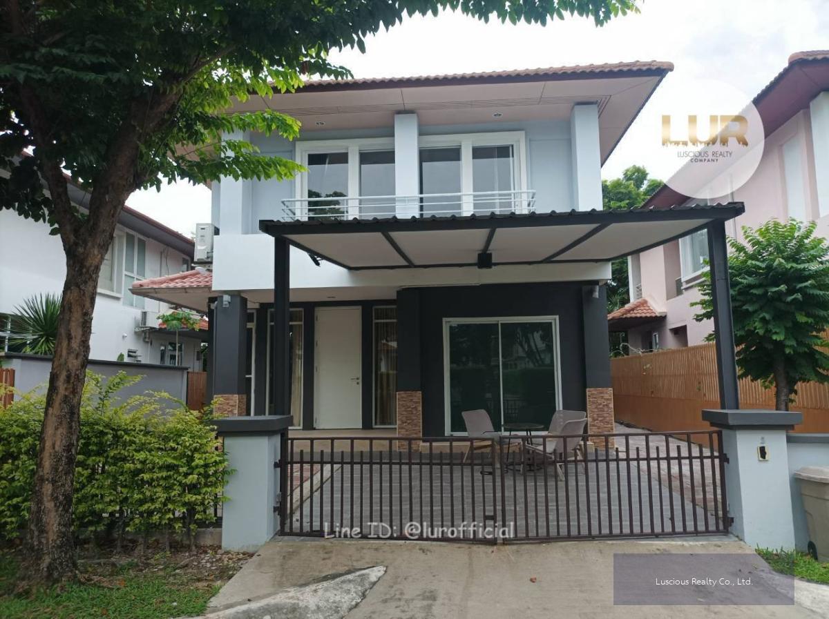 House For Rent ให้เช่าบ้านเดี่ยว หมู่บ้านบางกอกวิลล่า ✅3 ห้องนอน 3 ห้องน้ำ ✅ทำเลศักยภาพ ใกล้ SISB
