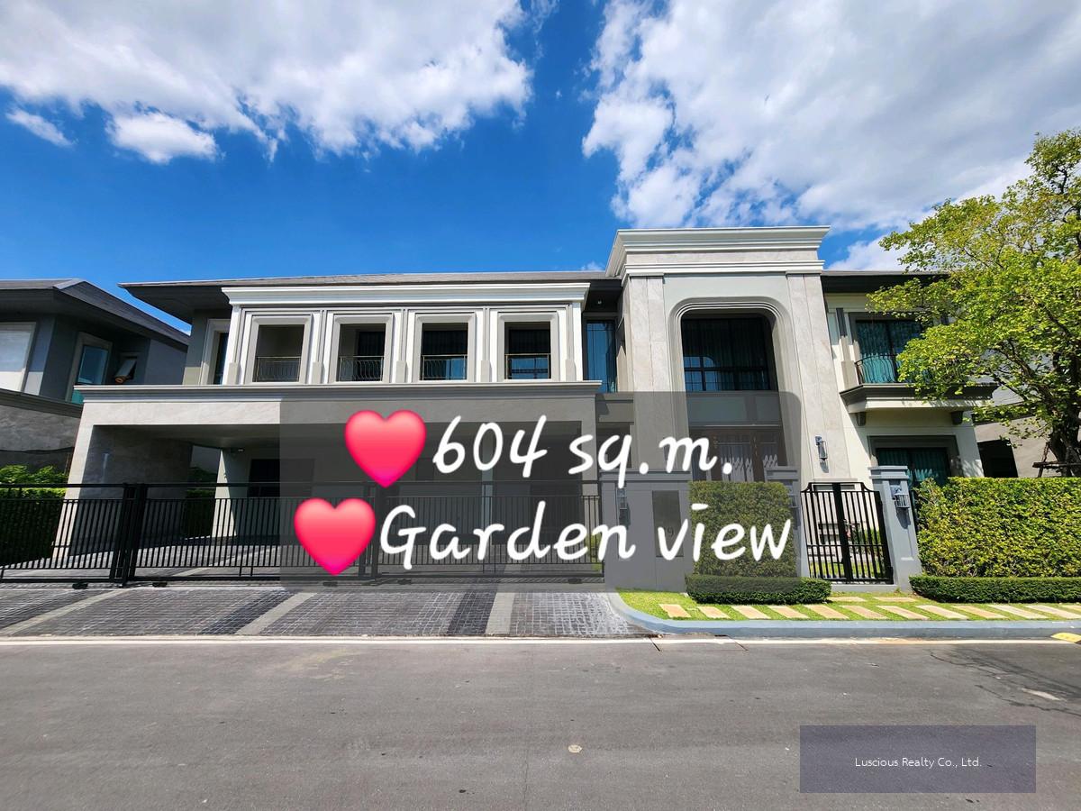 ขาย / เช่า แกรนด์ บางกอก บูเลอวาร์ด กรุงเทพกรีฑา ❤️วิวสวน ❤️ขนาดบ้านใหญ่สุด