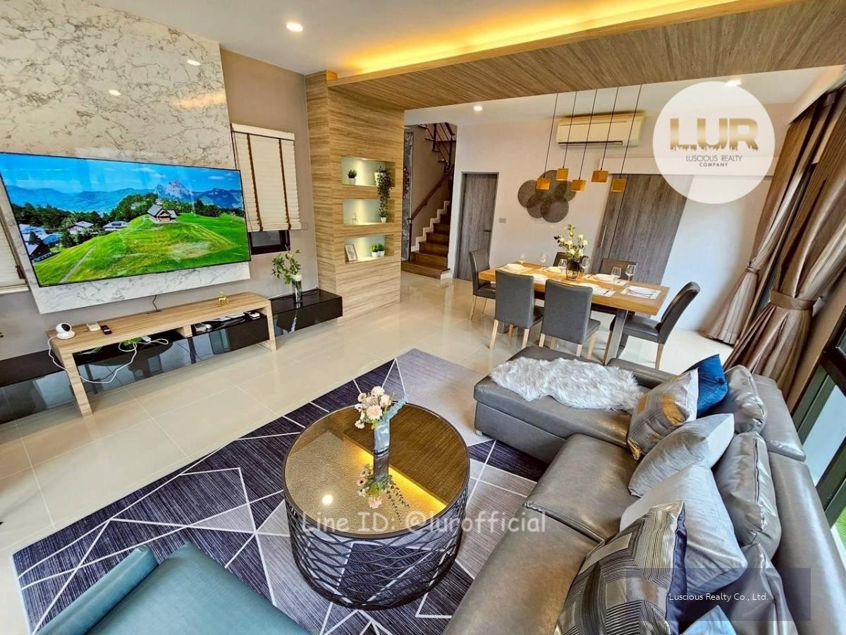 House For Rent Baan Lumpini Suan Luang Rama 9 ✅4Beds 4Baths 54 SQ.W. 228 SQM. ✅Rare Item ✅Newly Renovated