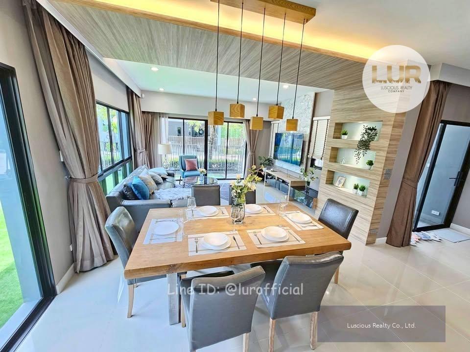 House For Rent Baan Lumpini Suan Luang Rama 9 ✅4Beds 4Baths 54 SQ.W. 228 SQM. ✅Rare Item ✅Newly Renovated