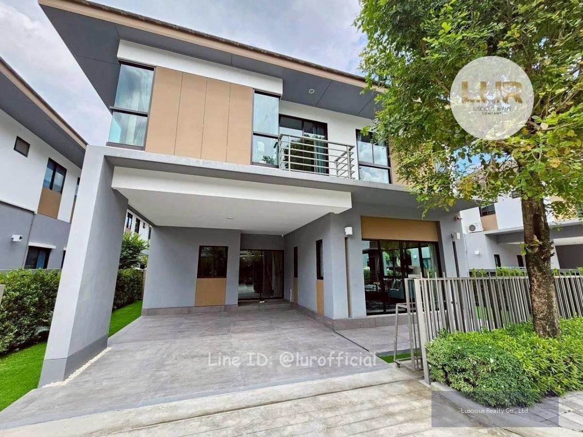 House For Rent Baan Lumpini Suan Luang Rama 9 ✅4Beds 4Baths 54 SQ.W. 228 SQM. ✅Rare Item ✅Newly Renovated