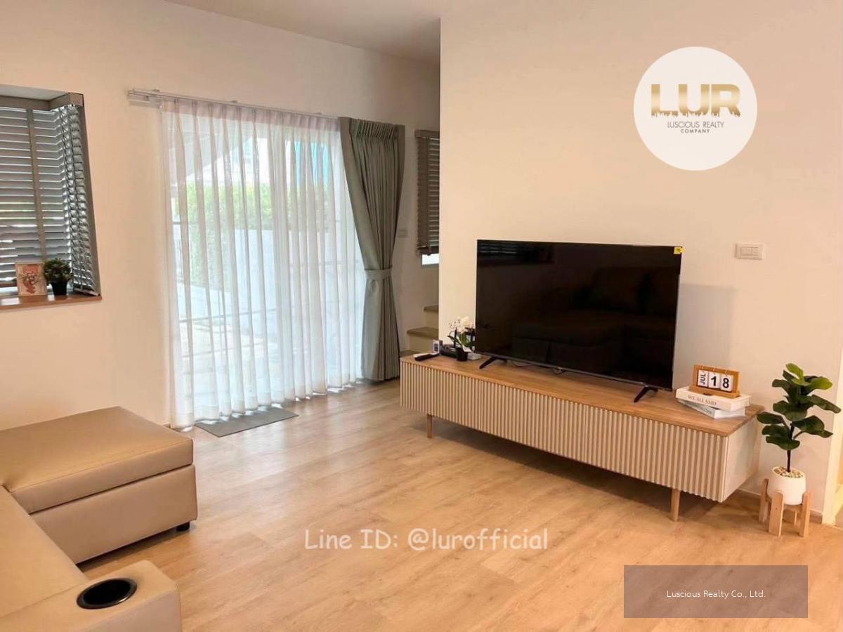 For Rent ♥️บ้านทาวน์เฮาส์ให้เช่า ใกล้เมกาบางนา ♥️หน้าบ้านทิศใต้ ติดส่วนกลาง 📍Indy 2 Bangna - Ramkhamhaeng 2