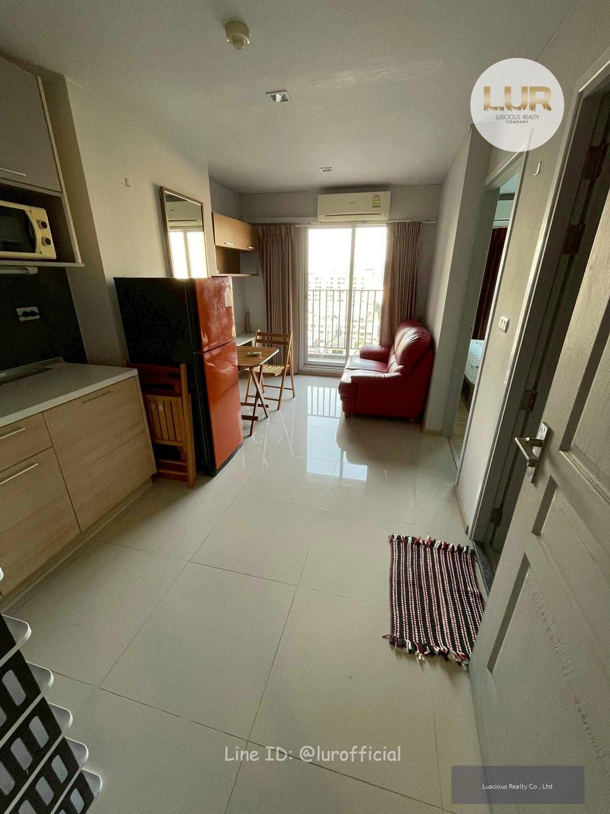 🌟ให้เช่าคอนโด Rich Park @Taopoon Interchange🌟 ระเบียงห้องทิศเหนือ วิวรถไฟฟ้า