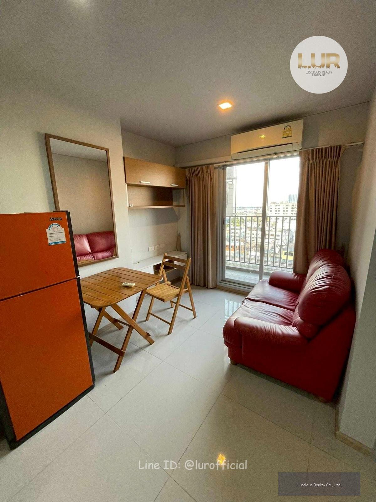 🌟ให้เช่าคอนโด Rich Park @Taopoon Interchange🌟 ระเบียงห้องทิศเหนือ วิวรถไฟฟ้า