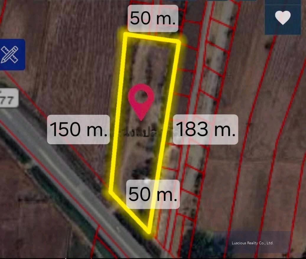 ขายที่ดิน ถมแล้ว ติดถนนใหญ่ 3177 ตำบล หาดเจ้าสำราญ  อำเภอ เมือง จังหวัดเพชรบุรี